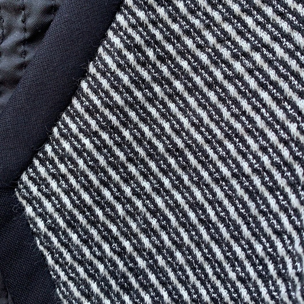 Theory Black And White Drape Front Open Blazer 8 - image 7